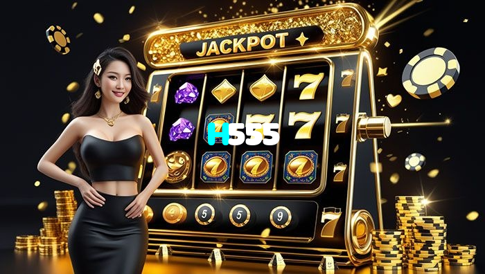 H555 casino presented on mobile device in Pakistan with slots and live games