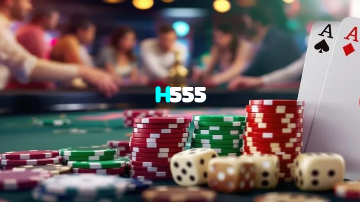 H555 casino presented on mobile device in Pakistan with slots and live games